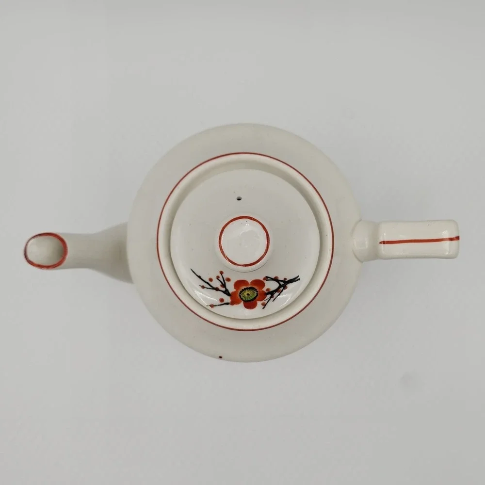 Occupied Japan Cherry Blossom Teapot SGK Art Deco Hand Painted Beautiful